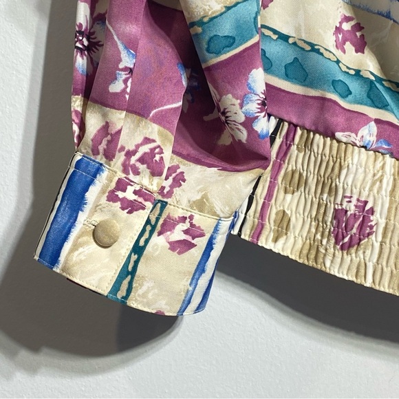 VTG ALFRED DUNNER Womens Plus 16 Multicolor Long Sleeve Collared Pullover Shirt - Picture 7 of 16